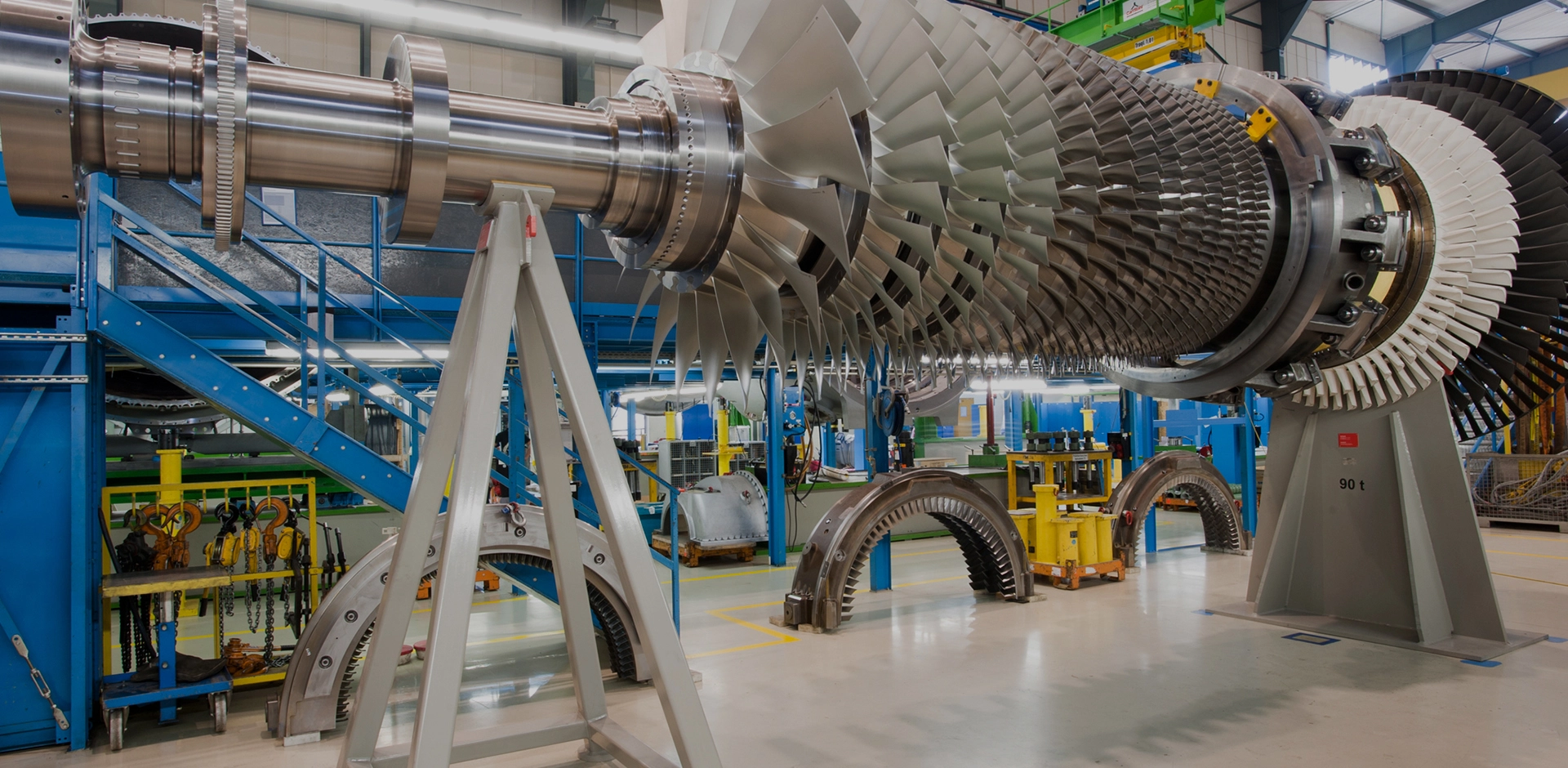 Sujetadores industriales aplicados en Turbina de energía y gas