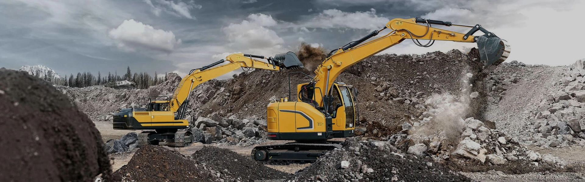 Sujetadores industriales aplicados en camiones pesados, construcción y equipos de minería